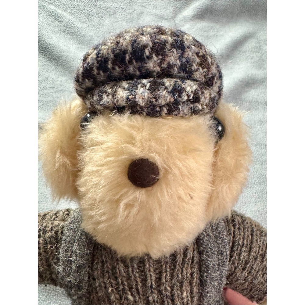 Raebhat Originals Scotland Isle of Lewis Plush Bear Wool Overalls Newsboy Cap